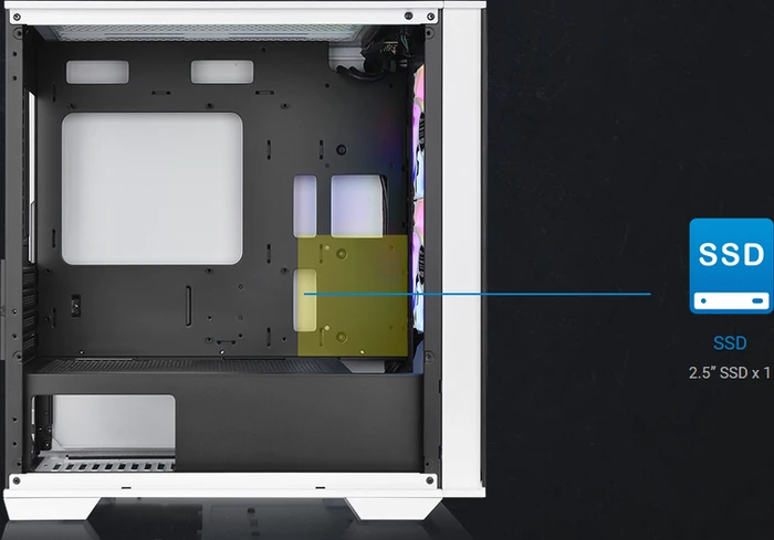 Thermaltake Divider 170 TG ARGB Snow Edition, weiß, Glasfenster