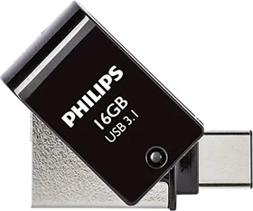 Philips USB-Flashlaufwerk mit Zweifach-Stecker 16GB, USB-A + USB-C, USB 3.2 Gen 1×1