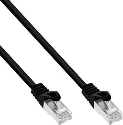 InLine Patchkabel, Cat5e, SF/UTP, RJ-45/RJ-45, 1.5m, schwarz (72514S)