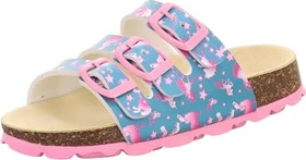 Superfit Fussbettpantoffel Sandale blau/grün (Junior)