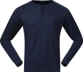Bergans Lysebu Wool Henley Funktionsshirt langarm navy (Herren)