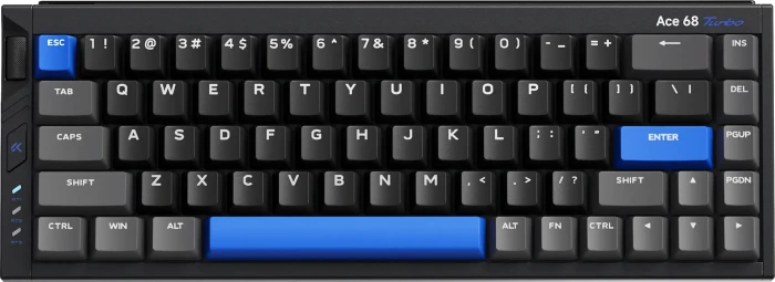 Mchose Ace 68 Turbo HE Gaming Keyboard, Cyber Black, LEDs RGB, Mount Tai Magnetic Switch GT, USB, US