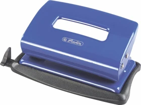 Herlitz Bürolocher 1.2mm mit Anschlagschiene, schwarz/blau