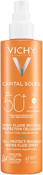 Vichy Capital Soleil Cell Protect Water Fluid Sonnenspray LSF50+, 200ml