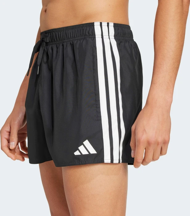 adidas 3-Streifen 3-Inch Badeshorts schwarz/weiß (Herren)