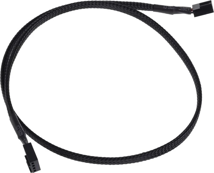 Phobya 4-Pin Verlängerung, sleeved, 60cm, schwarz