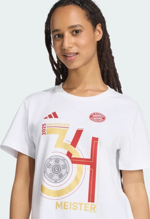 adidas FC Bayern München Championship Winner 2025 Shirt kurzarm (Damen)