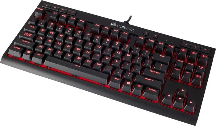 Corsair Gaming K63, LEDs rot, MX RED, USB, DE