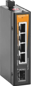 Weidmüller ELB-Series Industrial Railmount Switch, 4x RJ-45, 1x SFP (IE-SW-ELB-05-4TX-1FESFP / 2828590000)