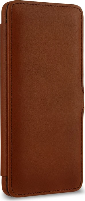 Stilgut Book Type Leather Case Clip für Samsung Galaxy A51 braun