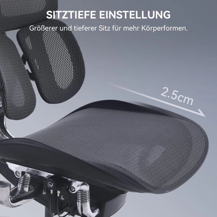 Sihoo Doro C300 Ergonomischer Bürostuhl, schwarz