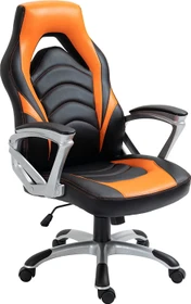 CLP Foxton Kunstleder Gamingstuhl, schwarz/orange