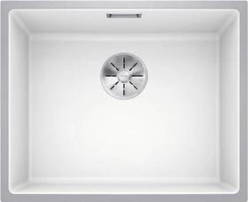 Blanco Subline 500-IF SteelFrame InFino Einbau Becken mittig mit Ablauffernbedienung weiß