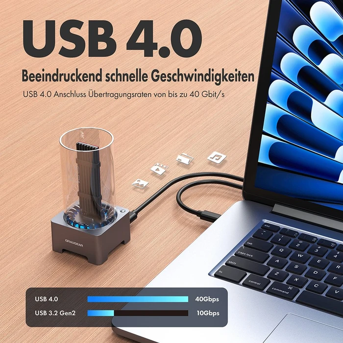Graugear G-M2DK-U4-40G, M.2 NVMe Dockingstation, USB4