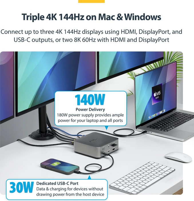 StarTech Universal Docking Station, Thunderbolt 5 [Buchse]