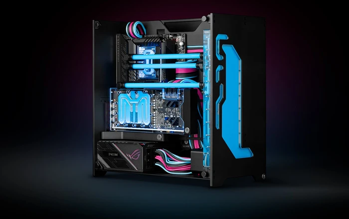 EK Water Blocks EK-Quantum Torsion A60 Black Limited Edition, schwarz, Glasfenster