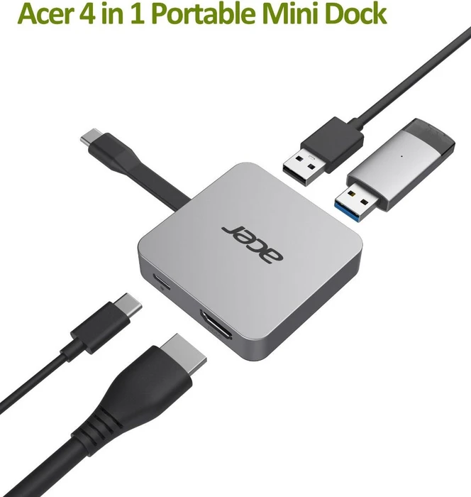 Acer Portable Mini Dock Type-C 4-in-1, USB-C 3.0 [Stecker]