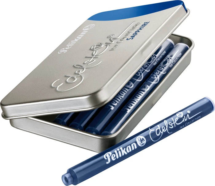 Pelikan Edelstein Großraum-Tintenpatrone sapphire, 6er-Pack
