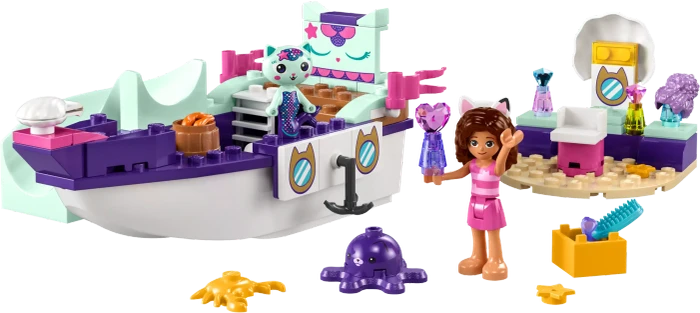 LEGO Gabbys Puppenhaus - Gabbys und Meerkätzchens Schiff und Spa