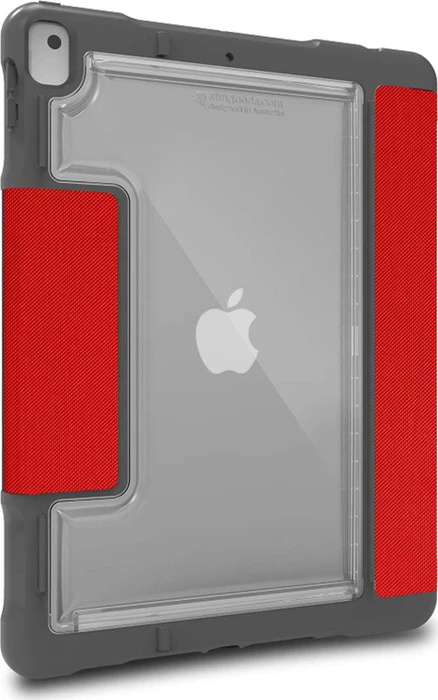 STM Dux Plus Duo rot/transparent, iPad 10.2" 7th/8th/9th gen