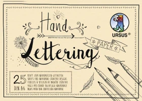 Ursus Handlettering Paper, A6, glatt, creme, 25 Blatt