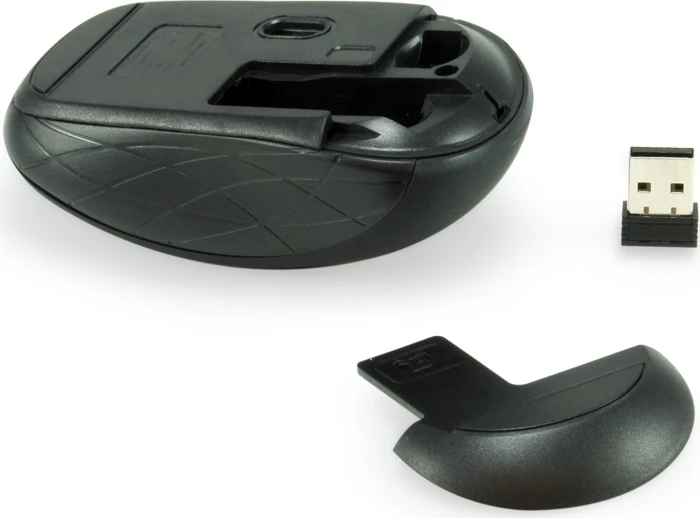 Equip Life kabellose optische Mini Maus schwarz, USB
