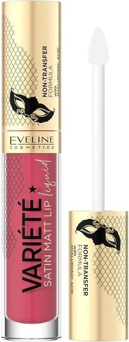 Eveline Cosmetics Variété Satin Matt flüssiger Lippenstift Nr. 06 strawberry cocktail, 4ml