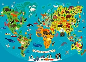 Ravensburger Puzzle Tierische Weltkarte