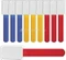 LABEL THE CABLE LTC Mini Tags Klett-Kabelbinder, farbig sortiert, 10er-Pack Vorschaubild