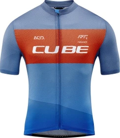 Cube Teamline CMPT Trikot kurzarm blau/rot/grau (Herren)