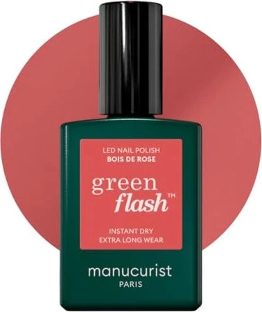 Manucurist Green Flash Gel Nagellack bois de rose, 15ml