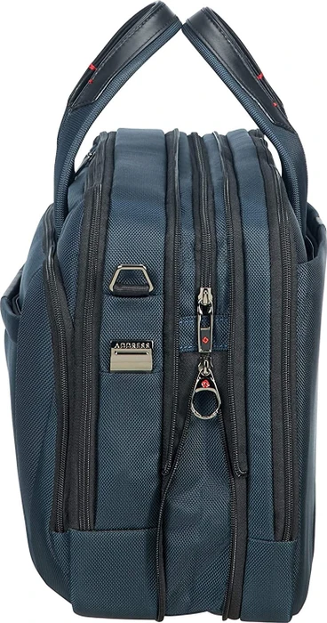 Samsonite Pro-DLX 5 Bailhandle expandable 15.6" erweiterbare Notebook-Umhängetasche blau