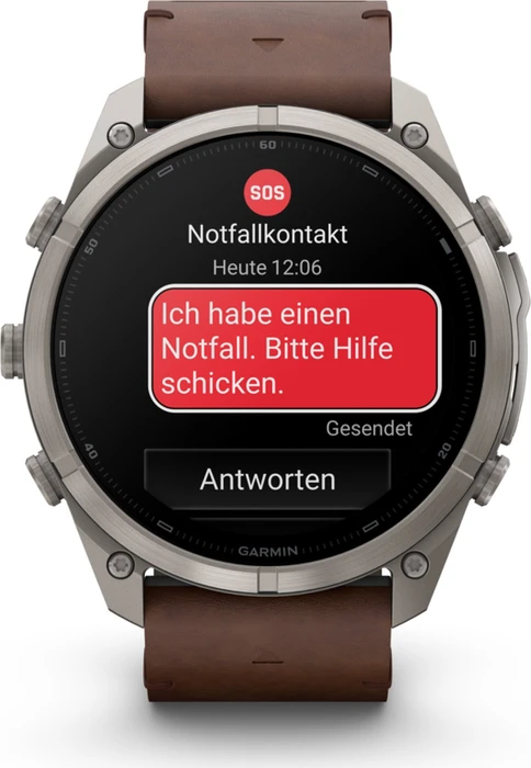 Garmin Fenix 9 Pro inReach 51mm titanium/walnut leather