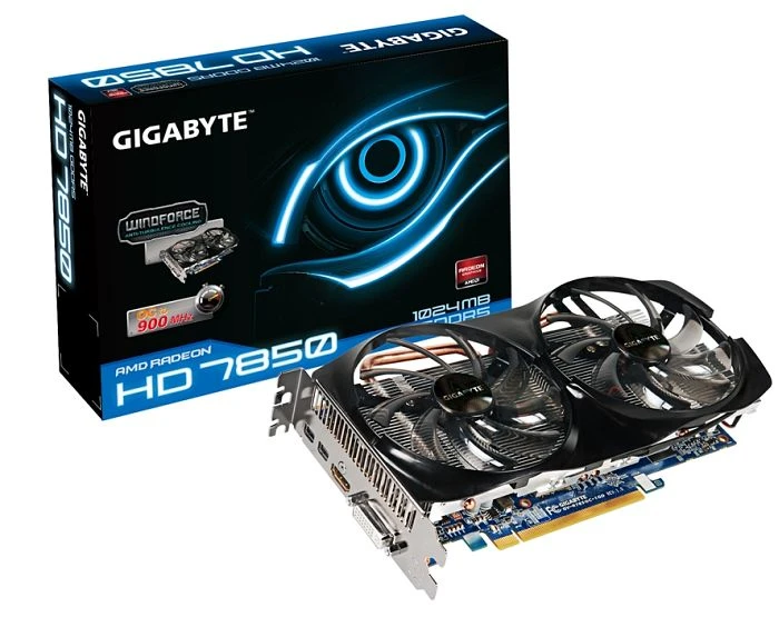 GIGABYTE Radeon HD 7850 Windforce 2X OC, 1GB GDDR5, DVI, HDMI, 2x mDP