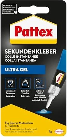 Pattex PSG2C Ultra Gel Sekundenkleber, 3g