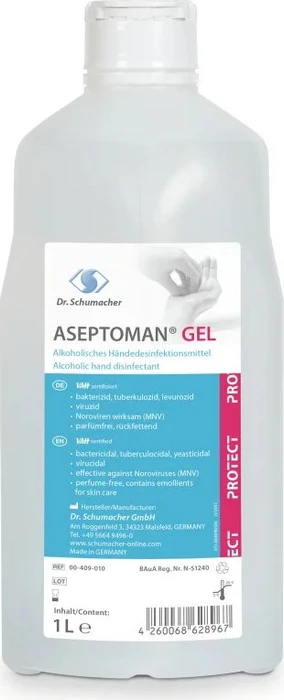 Dr. Schumacher Aseptoman Gel Handdesinfektionsgel, 1l