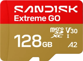 SanDisk Extreme GO R240/W120 128GB, UHS-I U1, A2, Class 10