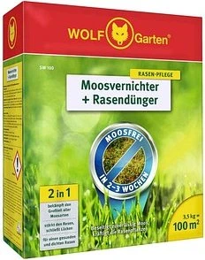 Wolf-Garten SW 100 2in1 Moosvernichter/Rasendünger, 3.5kg