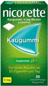 Johnson & Johnson Nicorette Freshmint 4mg Kaugummis, 30 Stück
