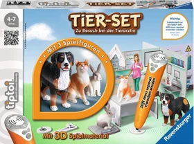 Ravensburger tiptoi Spielfigur: Tier-Set Zu Besuch bei der Tierärztin