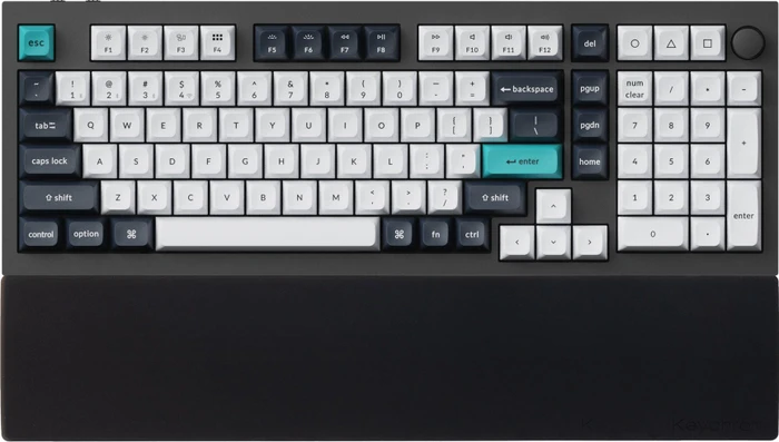 Keychron PR55 Silicone Palm Rest für Keychron Q5, Q12, L3, Handballenauflage (Tastatur), schwarz