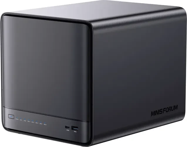 Minisforum N5 Desktop NAS, AMD Ryzen 7 255, 1x RJ-45 10GBase-T, 1x RJ-45 5GBase-T