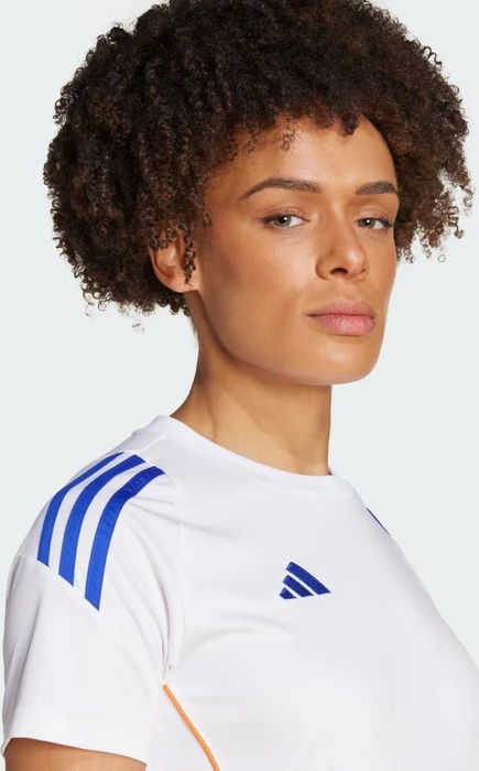adidas Tiro 24 Trikot kurzarm white/lucid blue/app solar red (Damen)