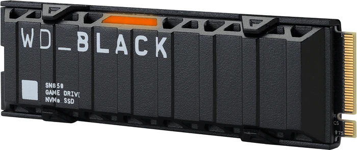 Western Digital WD_BLACK SN850 NVMe SSD (lizenziert für PS5) 1TB, M.2 2280 / M-Key / PCIe 4.0 x4, Kühlkörper