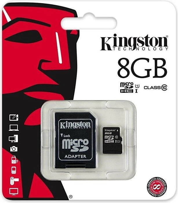 Kingston Industrial Temperature R90/W20 8GB Kit, UHS-I, Class 10
