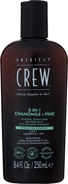 American Crew 3in1 Chamomile + Pine Shampoo + Conditioner + Body Wash, 250ml