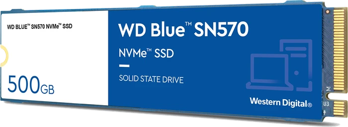Western Digital WD Blue SN570 NVMe SSD 500GB, M.2 2280 / M-Key / PCIe 3.0 x4