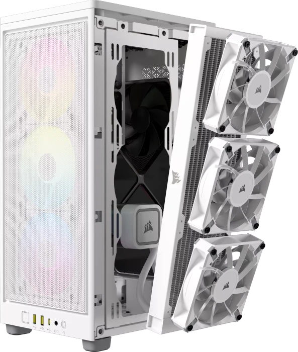 Corsair 2000D RGB Airflow, weiß, Mini-ITX