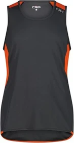 CMP Unlimitech Mesh Tank Funktionsshirt ärmellos antracite/orange (Herren)
