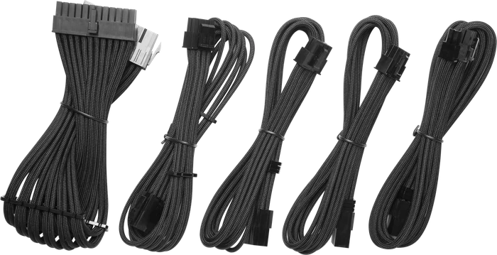 BitFenix Alchemy 3x 8-Pin PCIe Aluminum Comb Extensions Cable Kit, Verlängerungs-Kit für Netzteile, schwarz